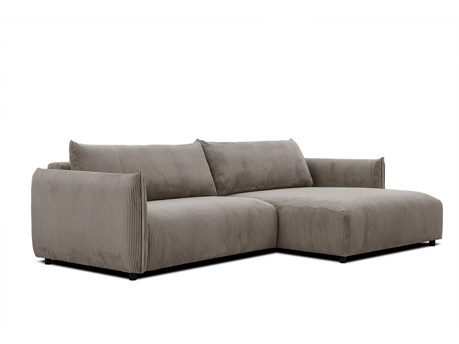 TAUER Ecksofa 5-Sitzer, taupe