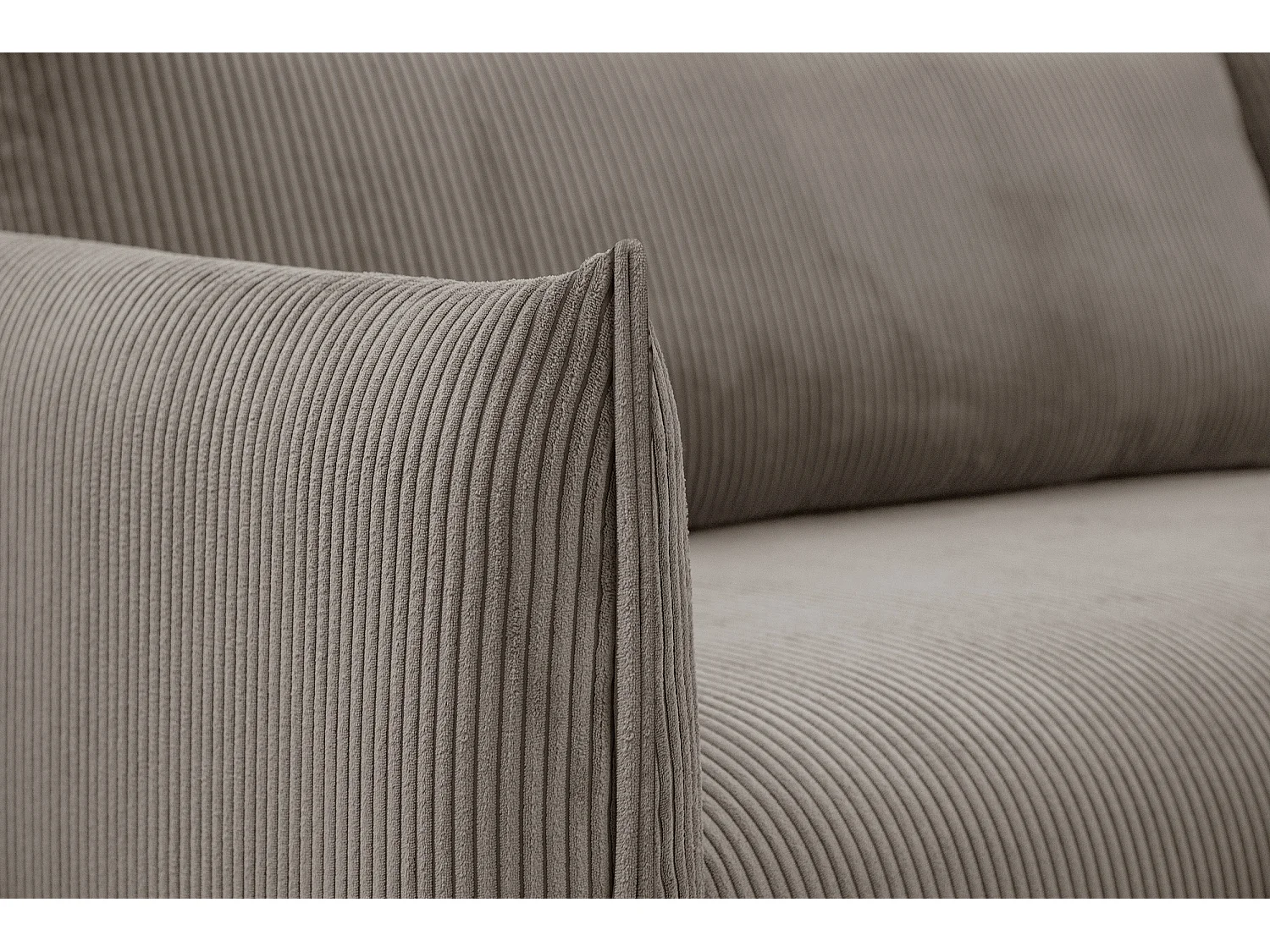 TAUER Ecksofa 5-Sitzer, taupe