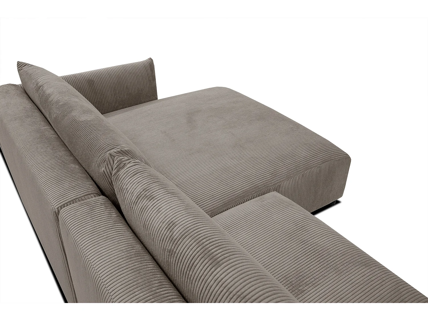 TAUER Ecksofa 5-Sitzer, taupe
