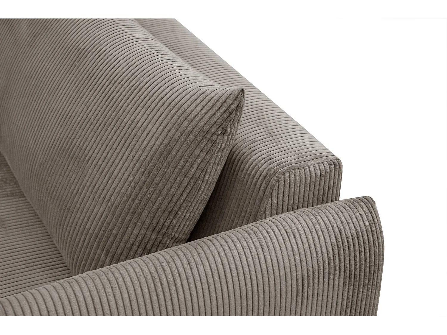 TAUER Ecksofa 5-Sitzer, taupe