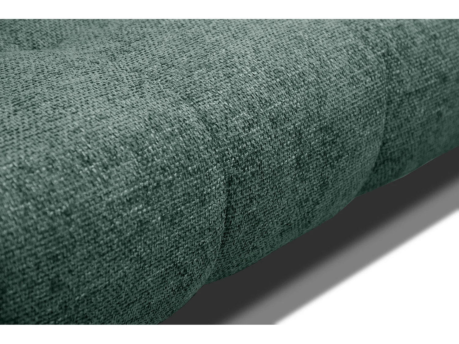 Canapé droit 3 places XXL tissu vert