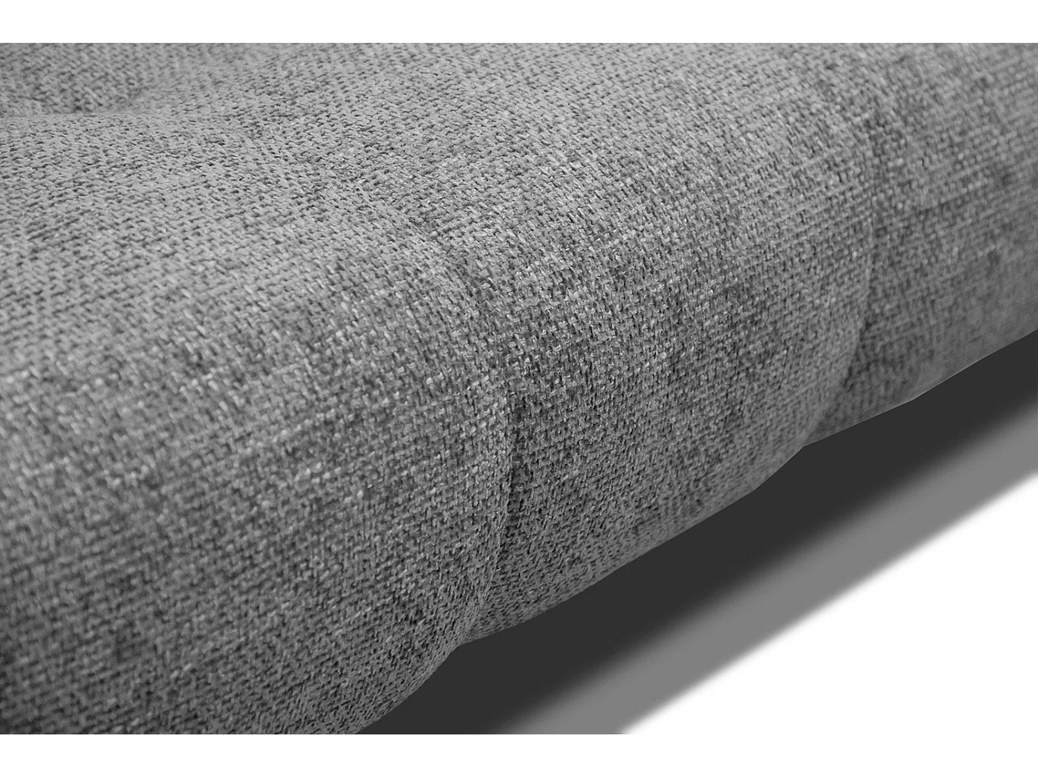 Canapé droit 3 places XXL tissu gris