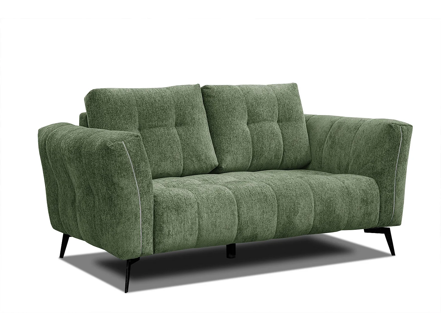 KALMER Sofa 2-Sitzer, dunkelgrün