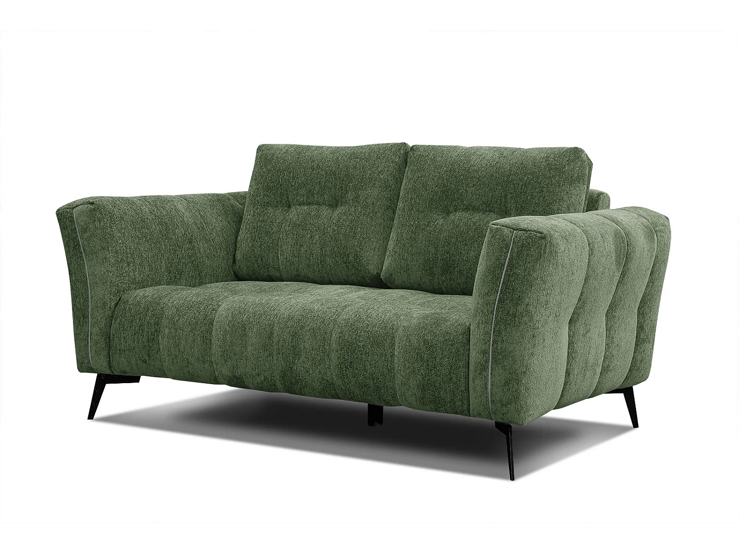 KALMER Sofa 2-Sitzer, dunkelgrün