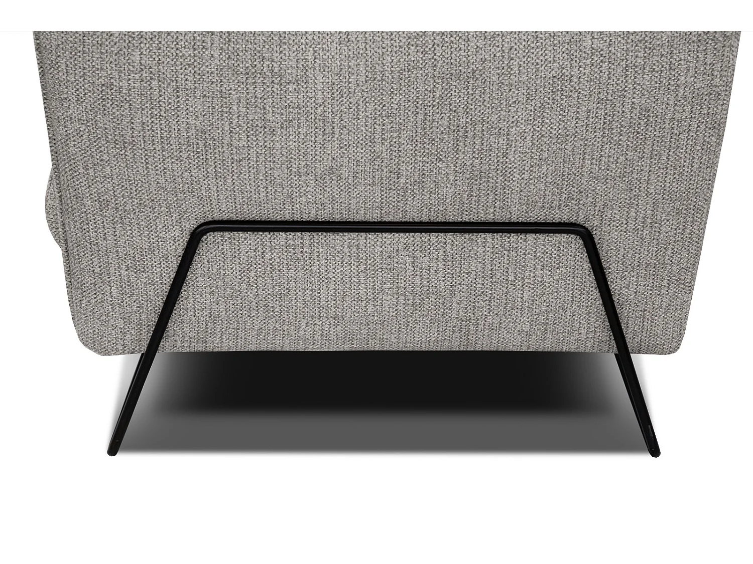 Canapé d'angle gauche 4 places tissu taupe HOSTEN