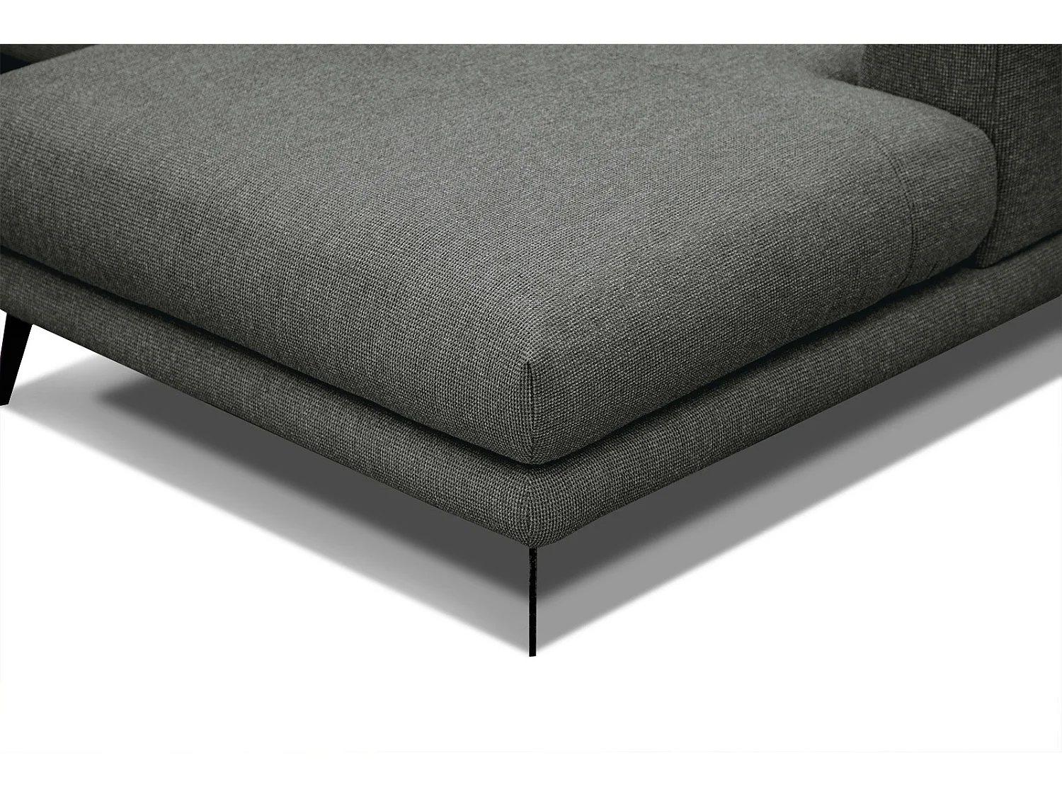 ADRIA Ecksofa 4-Sitzer rechts, dunkelgrau