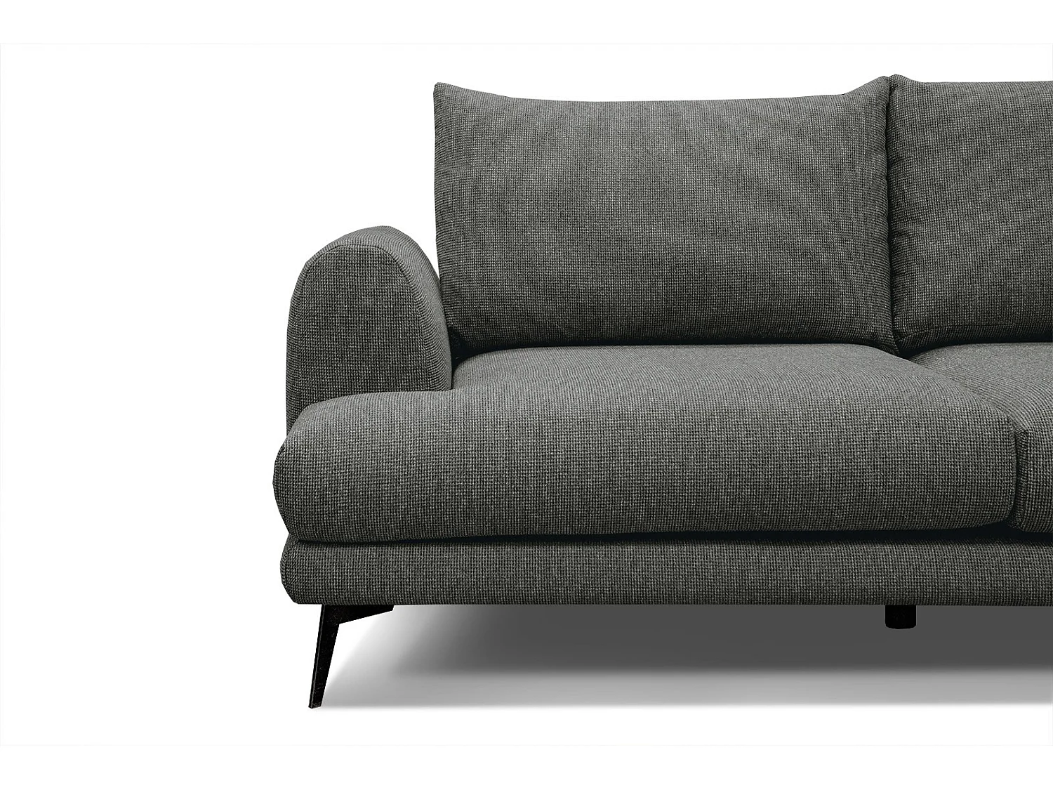 ADRIA Ecksofa 4-Sitzer rechts, dunkelgrau