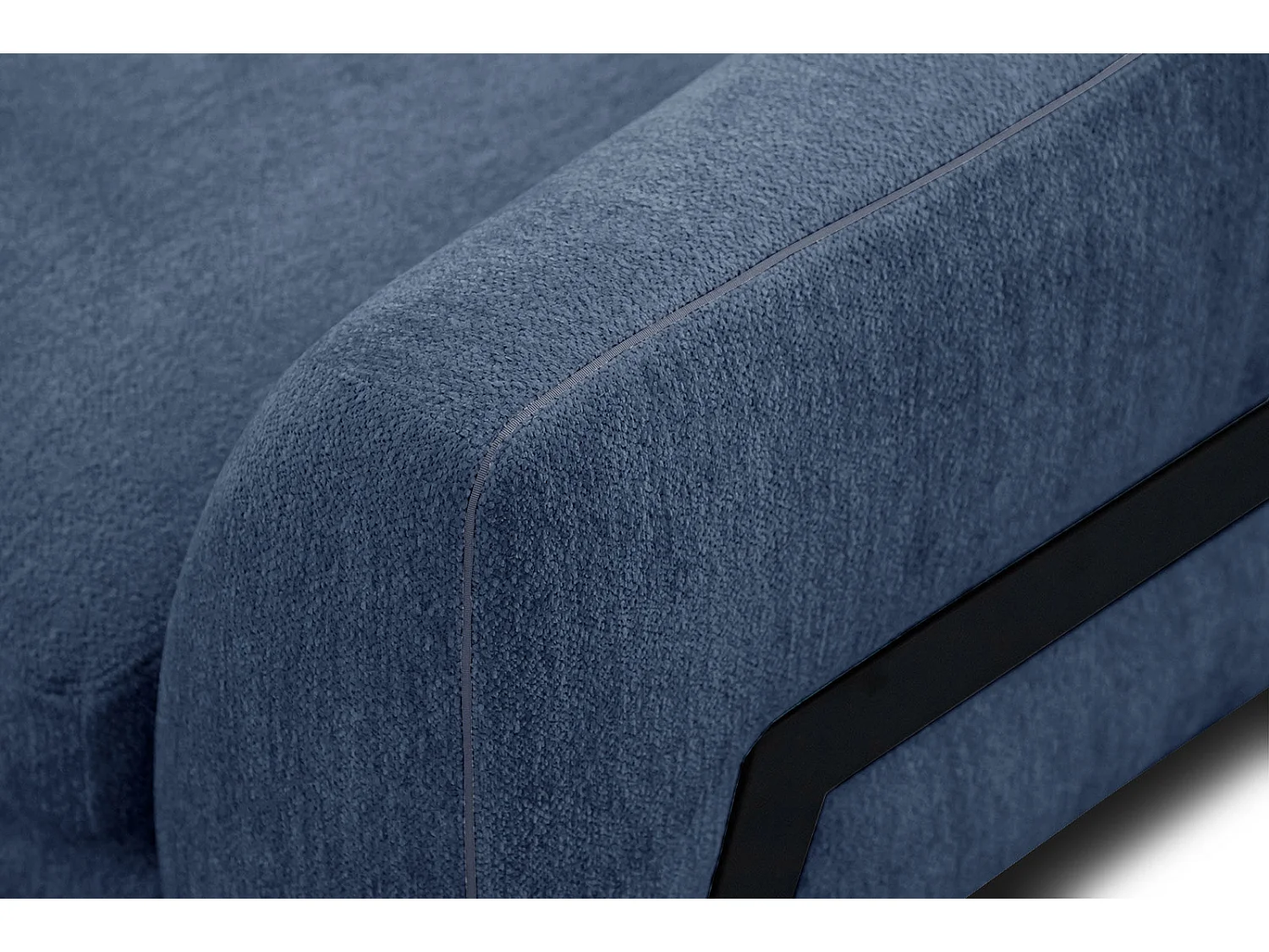 WINTER Ecksofa 4-Sitzer links, dunkelblau