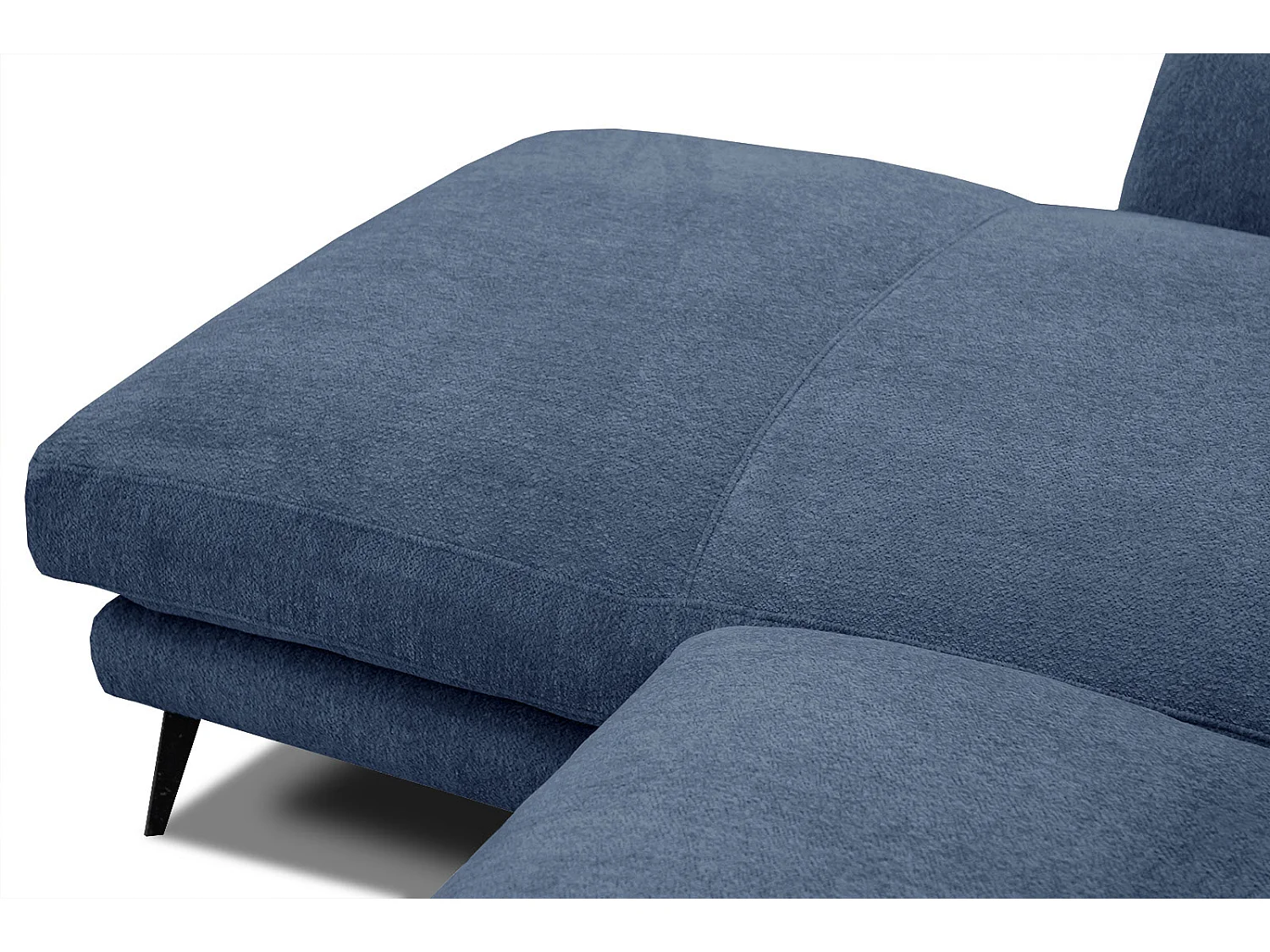 WINTER Ecksofa 4-Sitzer links, dunkelblau