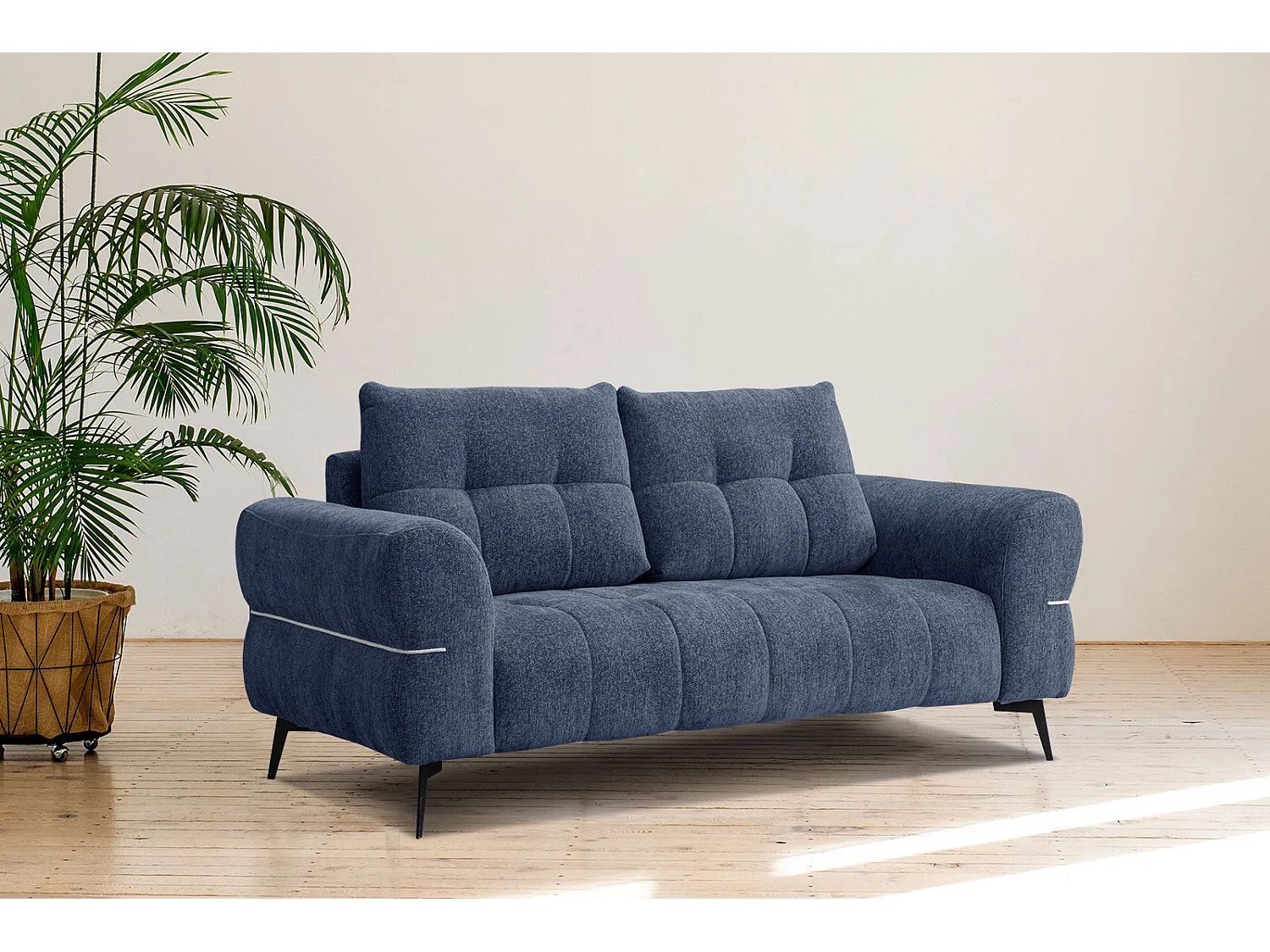SALVINI Sofa 2,5-Sitzer, dunkelblau