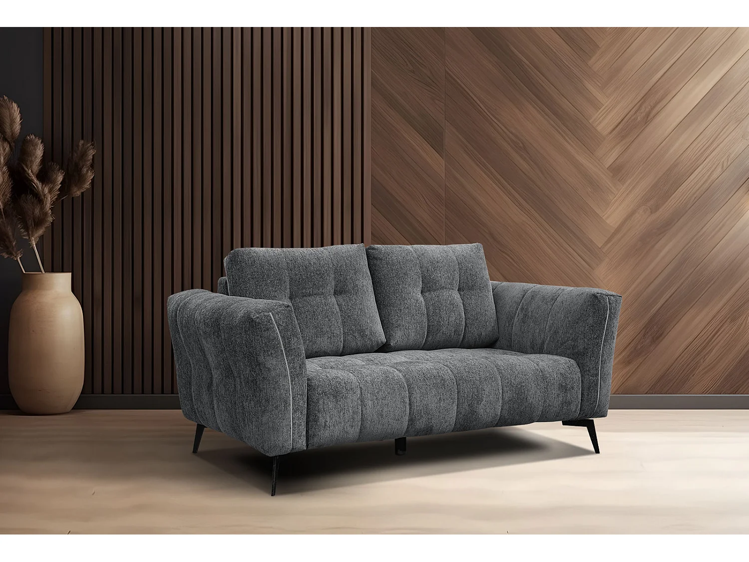 KALMER Sofa 2-Sitzer, graphit