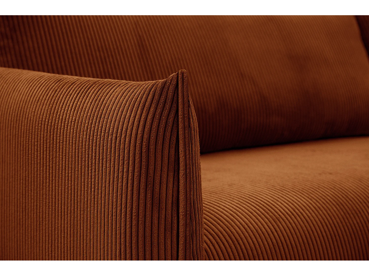 TAUER Ecksofa 5-Sitzer, orange