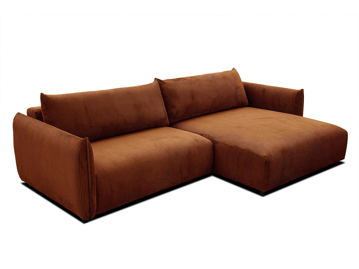TAUER Ecksofa 5-Sitzer, orange