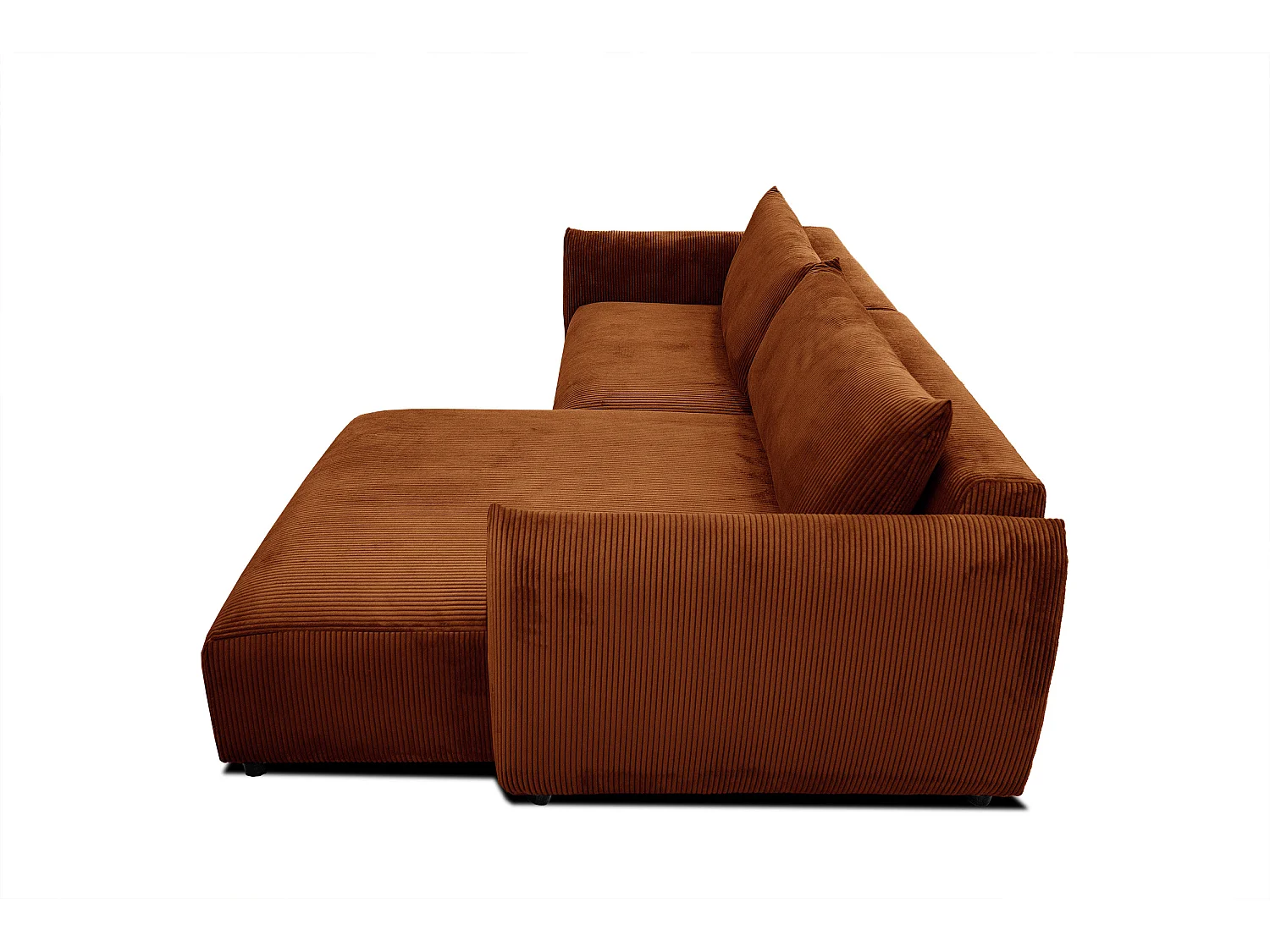 TAUER Ecksofa 5-Sitzer, orange