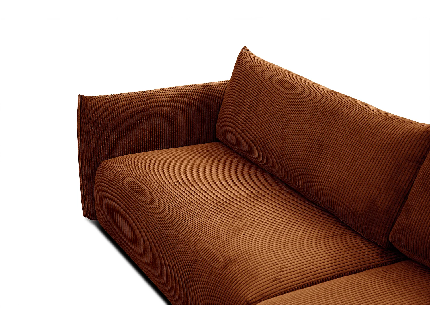 TAUER Ecksofa 5-Sitzer, orange