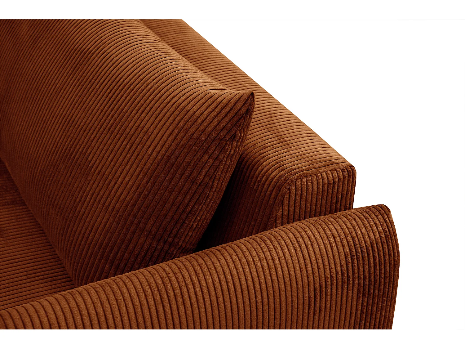 TAUER Ecksofa 5-Sitzer, orange