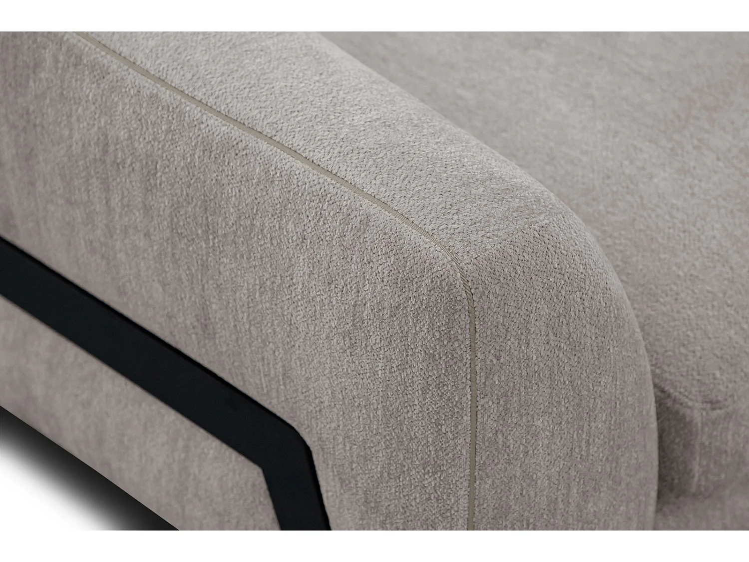 WINTER Ecksofa 4-Sitzer rechts, taupe