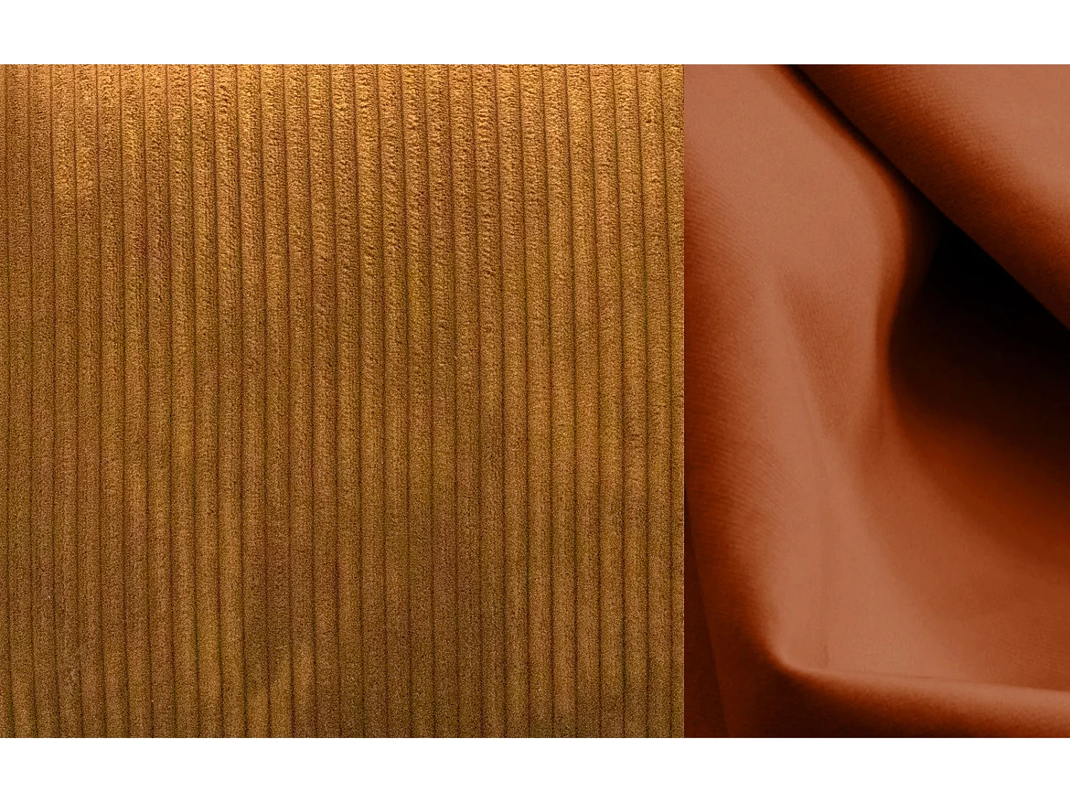 TAUER Ecksofa 5-Sitzer rechts, safran