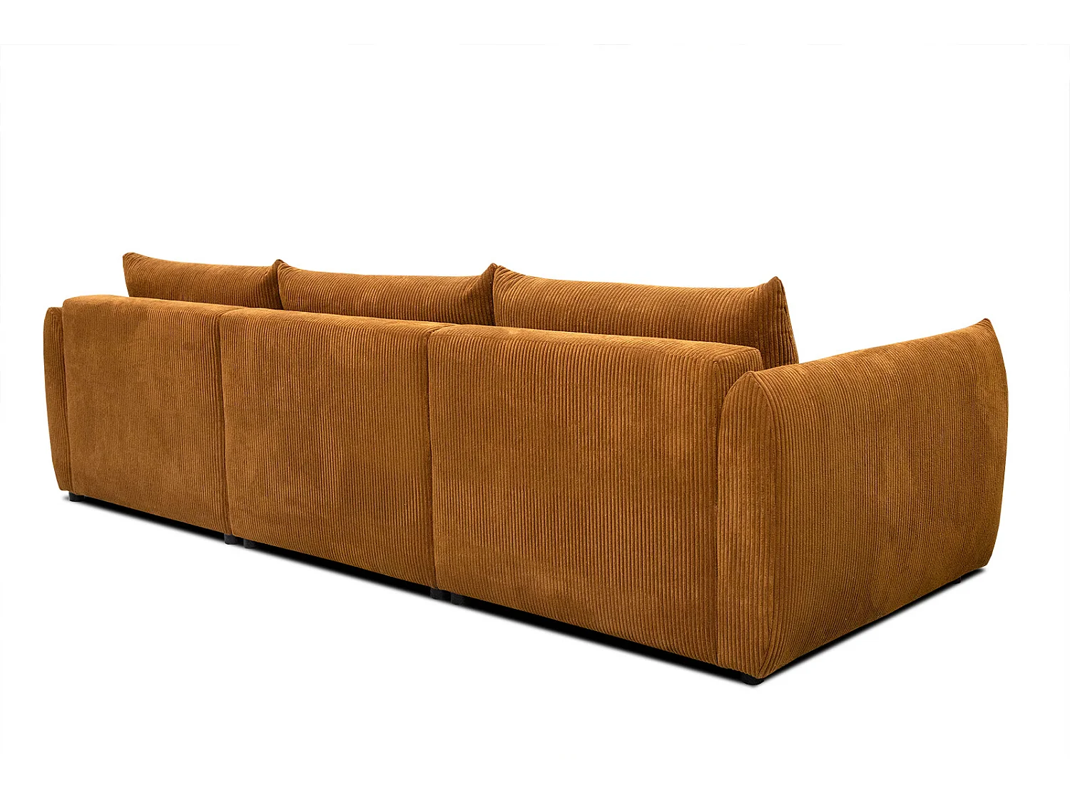TAUER Ecksofa 5-Sitzer rechts, safran
