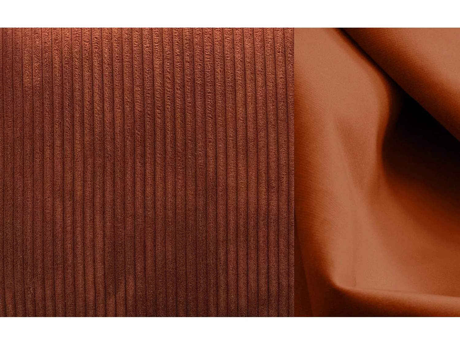 TAUER Ecksofa 5-Sitzer rechts, orange