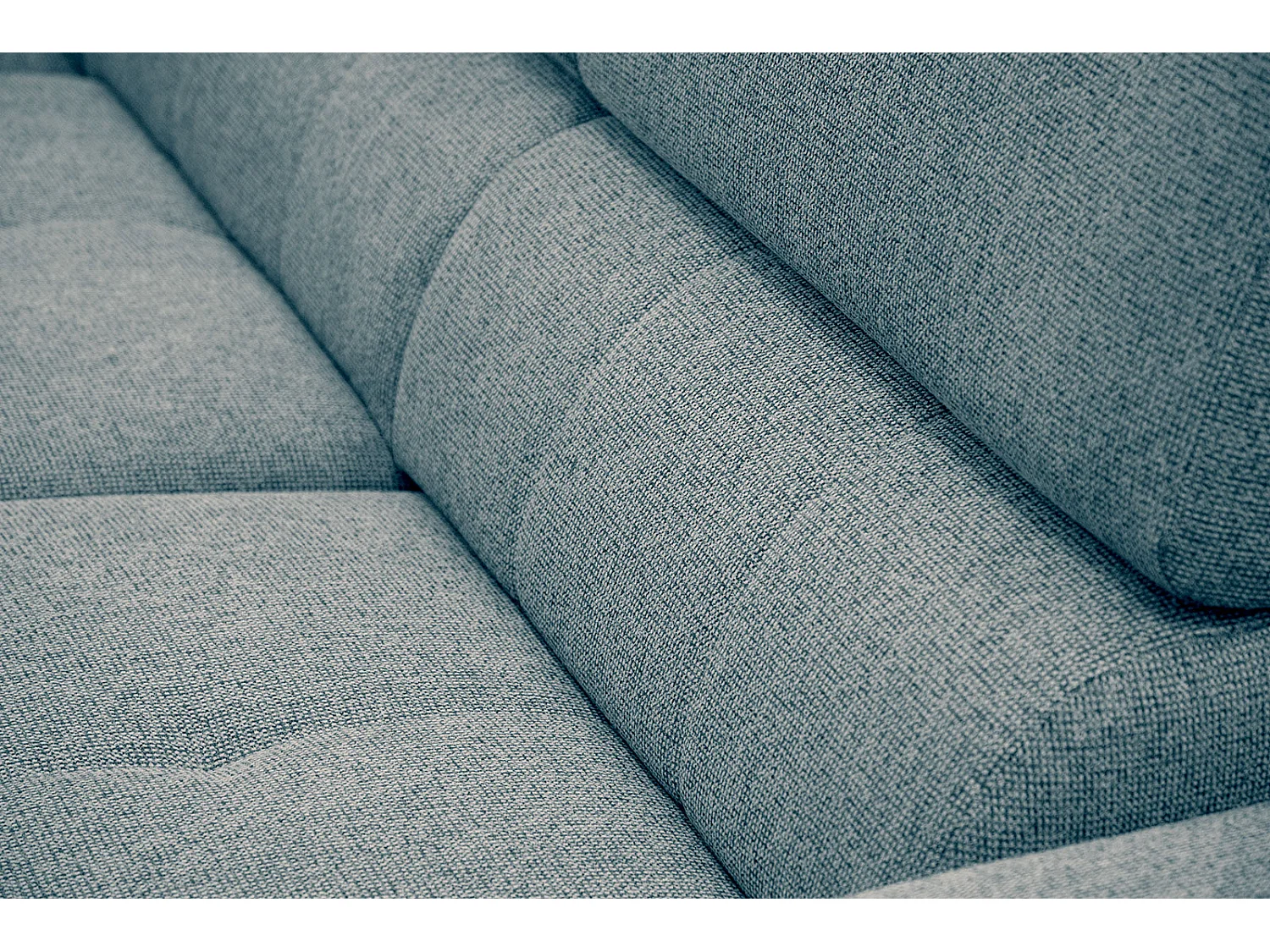 FIERO Ecksofa 5-Sitzer links mit verstellbare Kopfstützen, mint