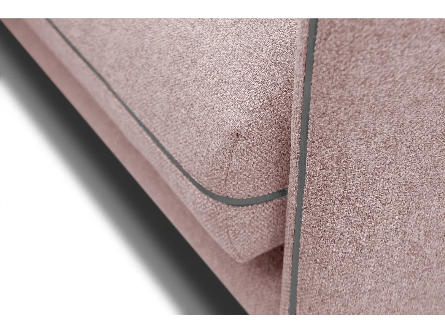 SOGEL Ecksofa 4-Sitzer links, rosé