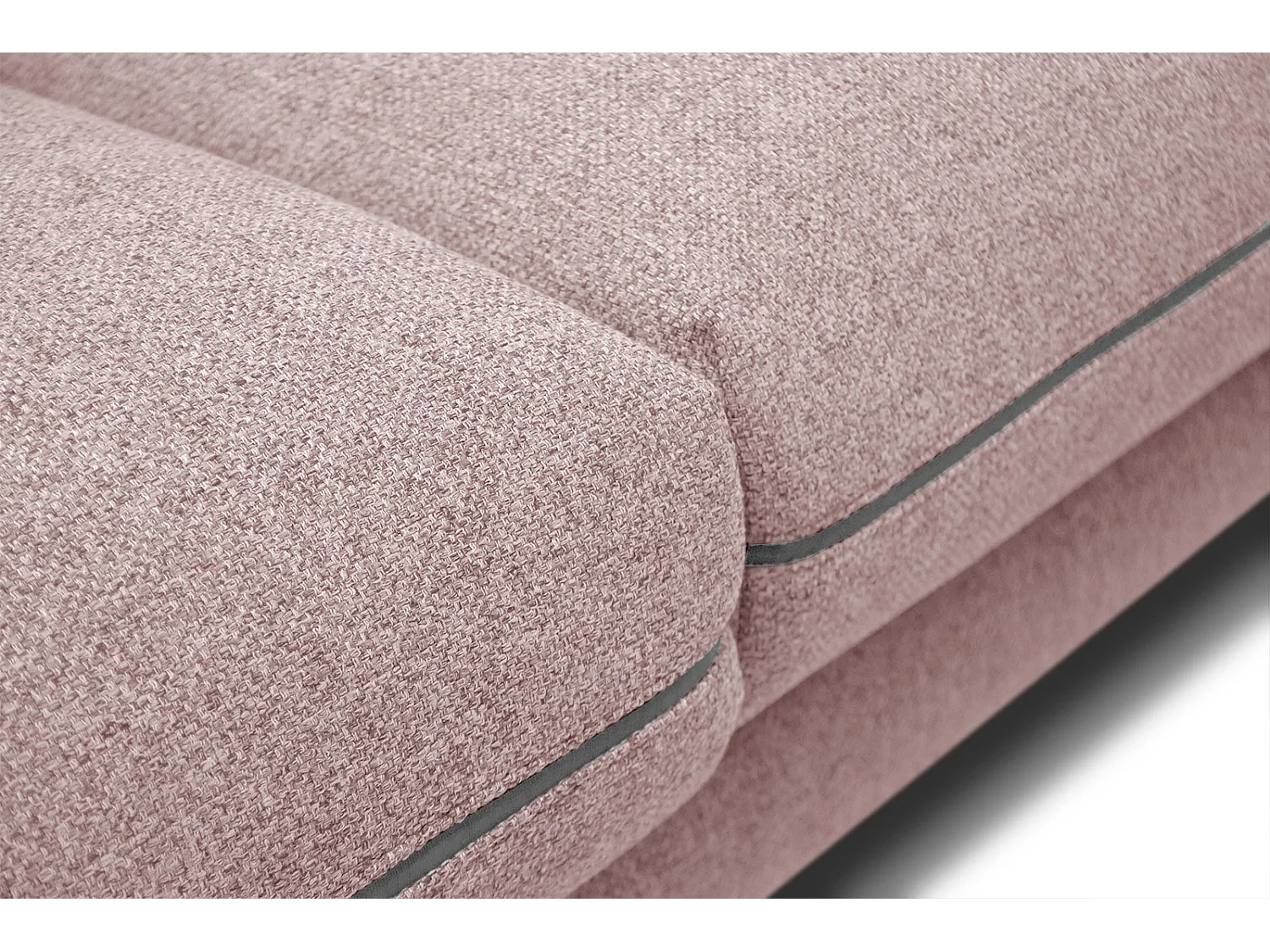 SOGEL Ecksofa 4-Sitzer links, rosé