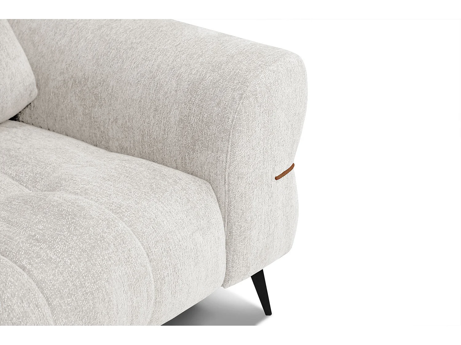 SALVINI Sofa 3-Sitzer, perlweiß