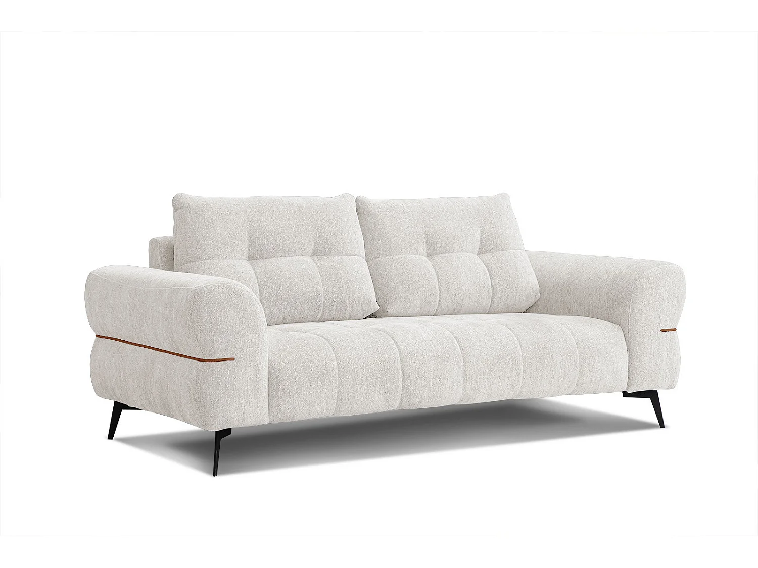SALVINI Sofa 3-Sitzer, perlweiß