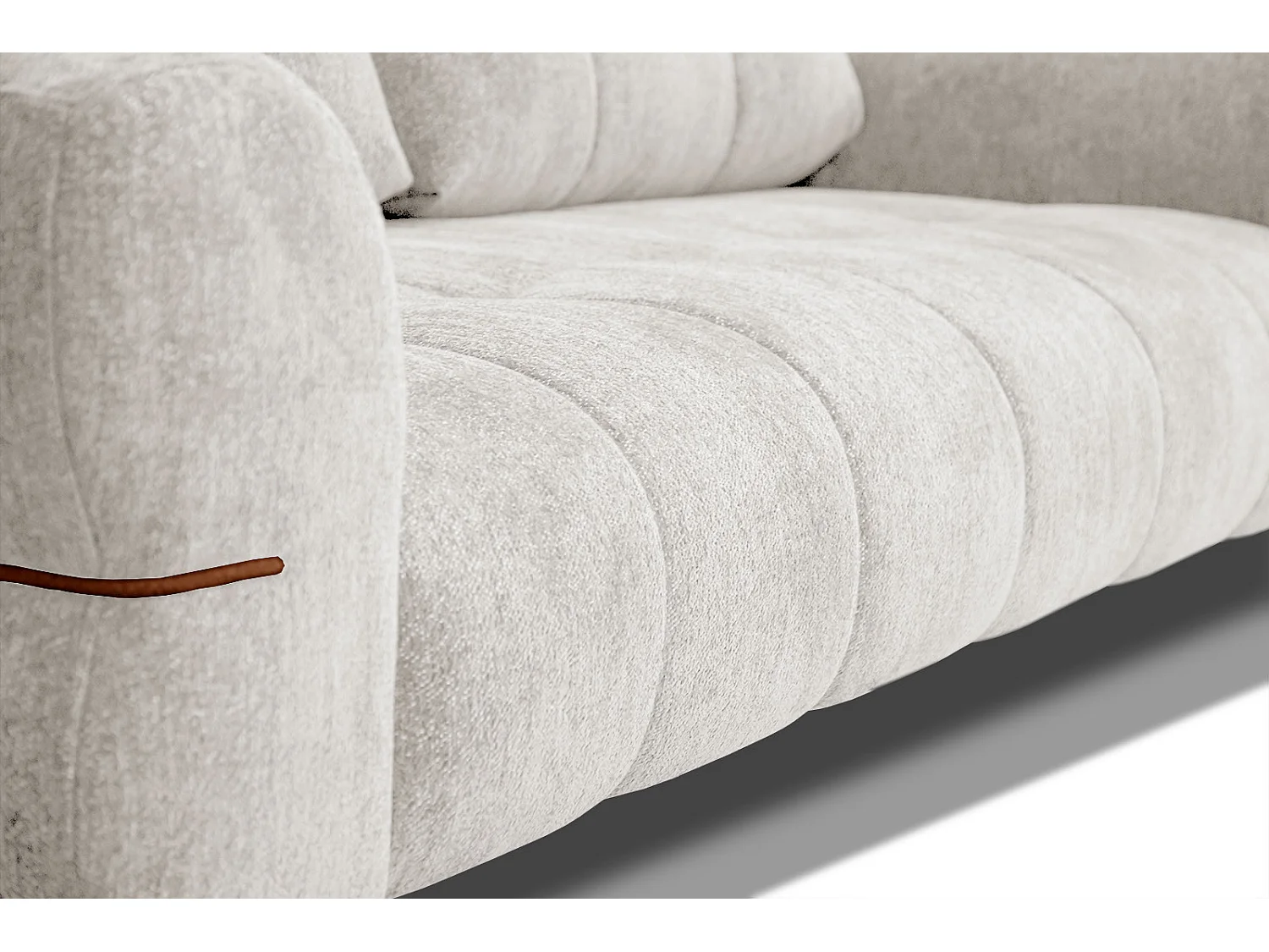 SALVINI Sofa 3-Sitzer, perlweiß