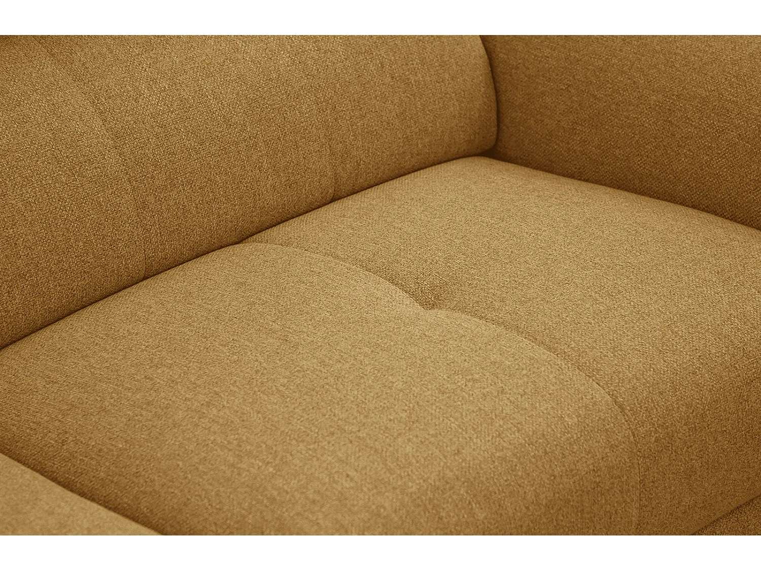 MATERA Sofa 3-Sitzer mit verstellbare Kopfstützen, senfgelb