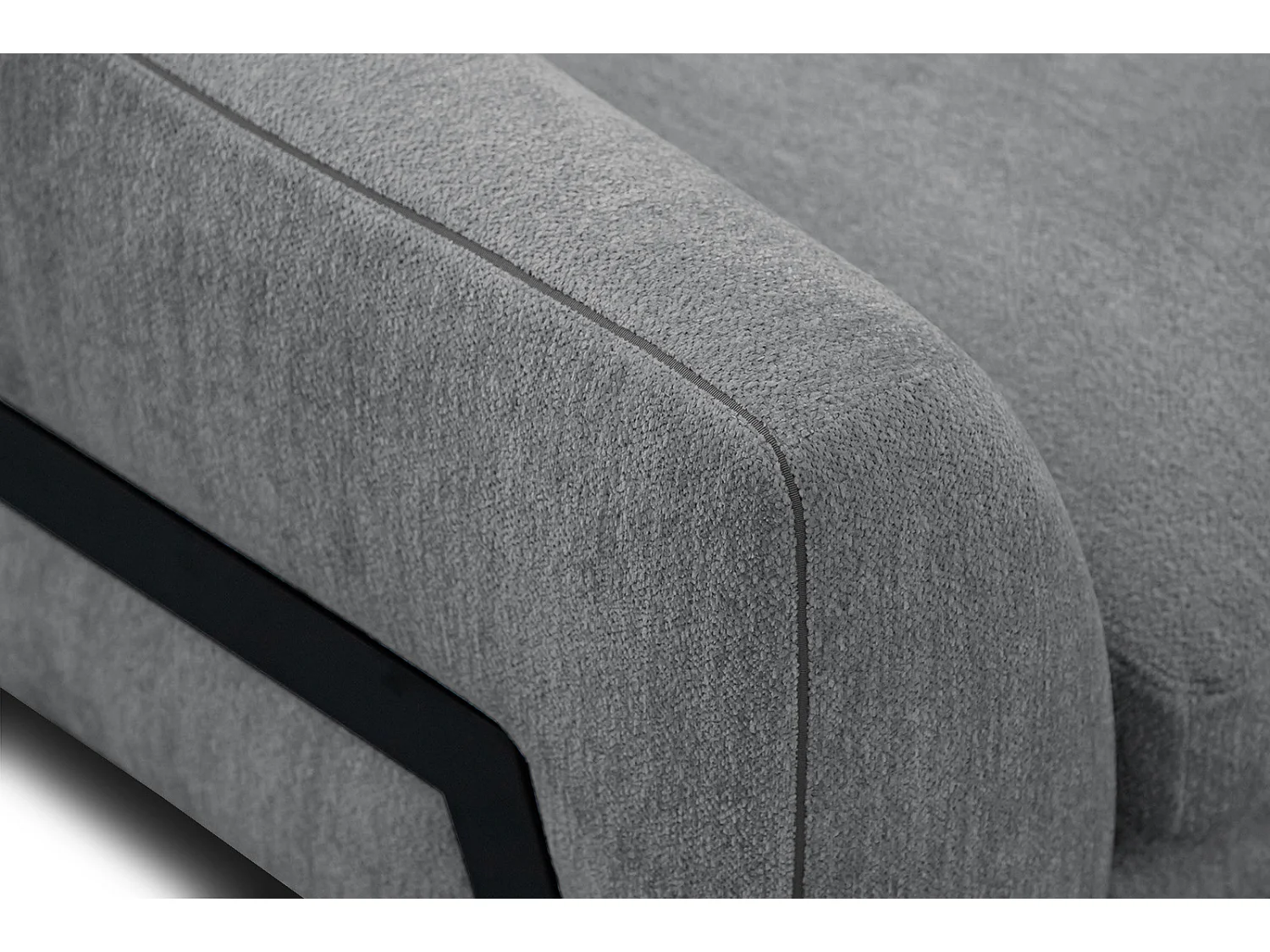 WINTER Ecksofa 4-Sitzer rechts, grau