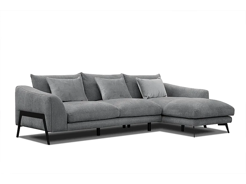 WINTER Ecksofa 4-Sitzer rechts, grau