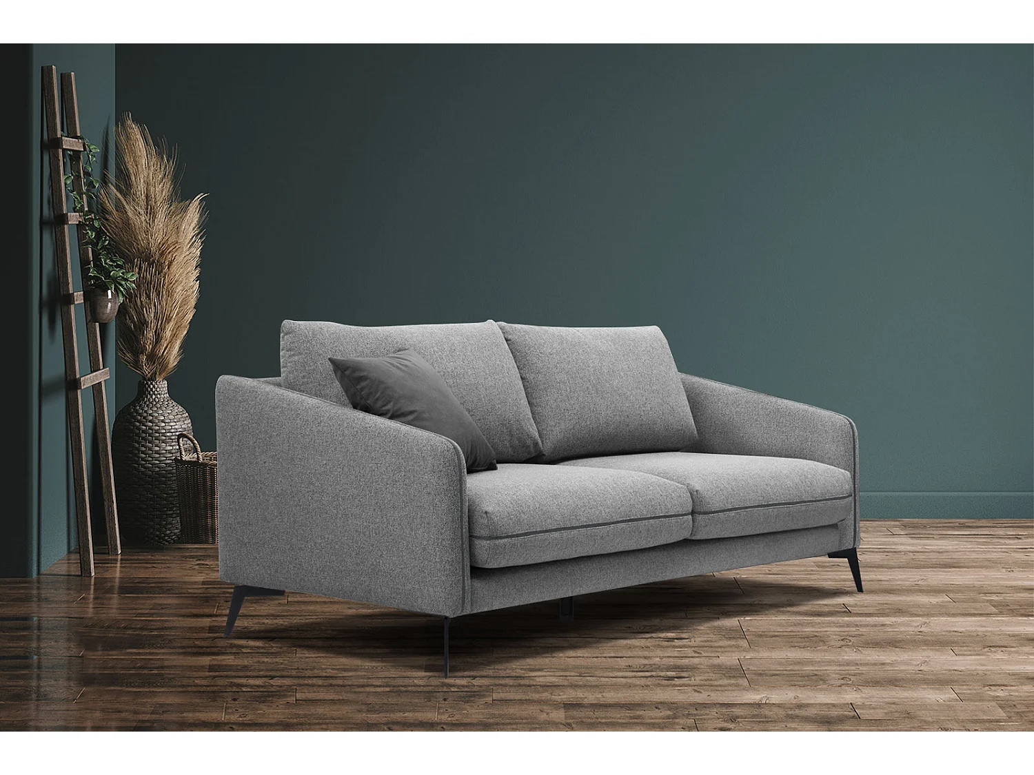 SOGEL Sofa 2,5-Sitzer, grau