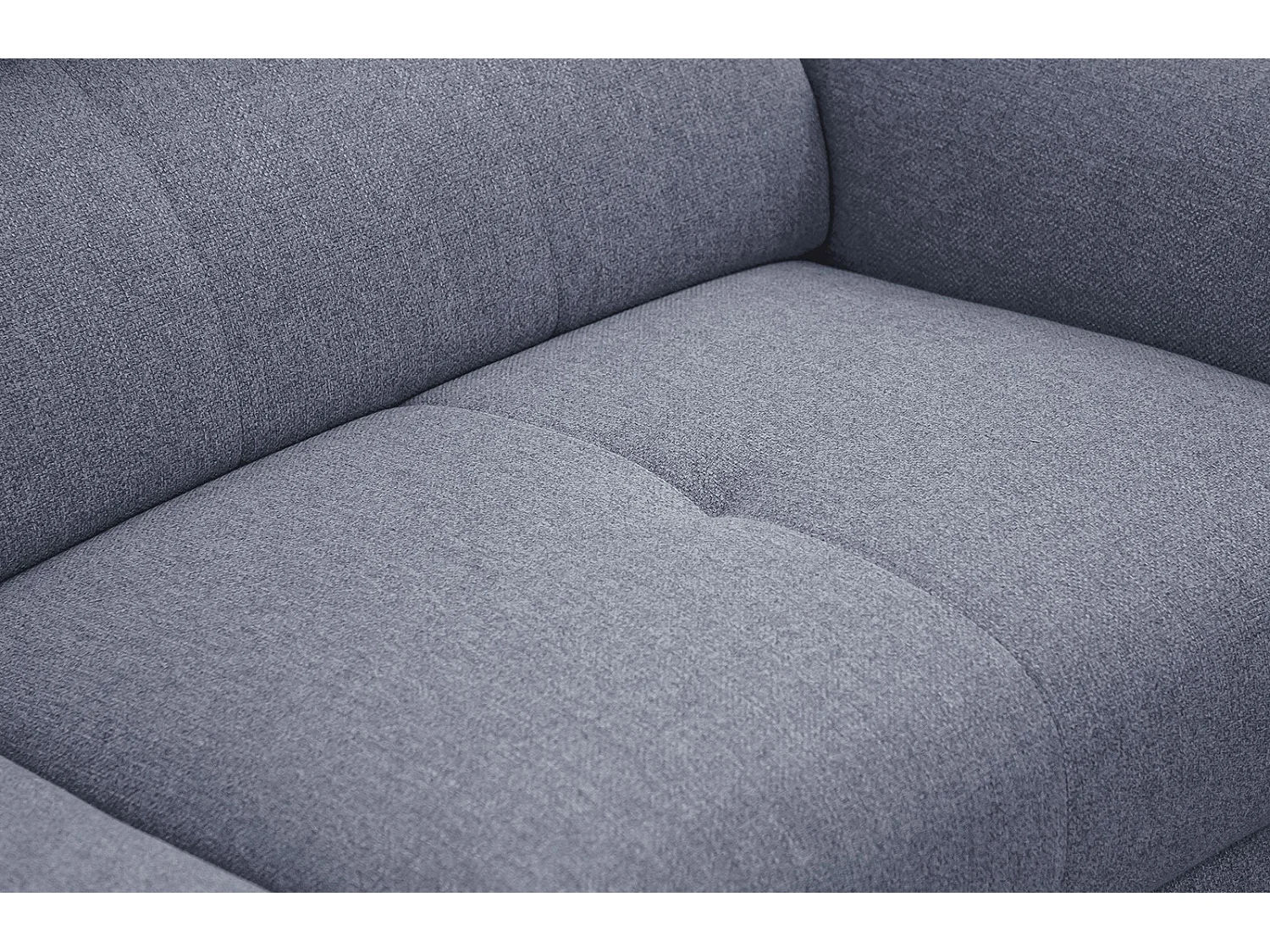 MATERA Sofa 3-Sitzer mit verstellbare Kopfstützen, hellblau