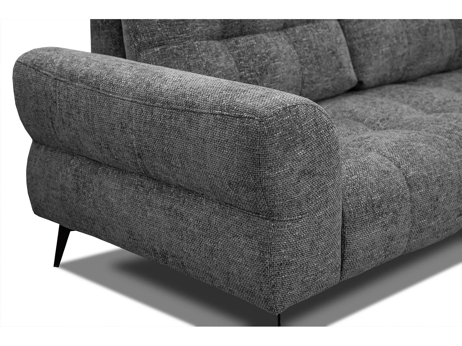 SALVINI Ecksofa 5-Sitzer rechts, dunkelgrau