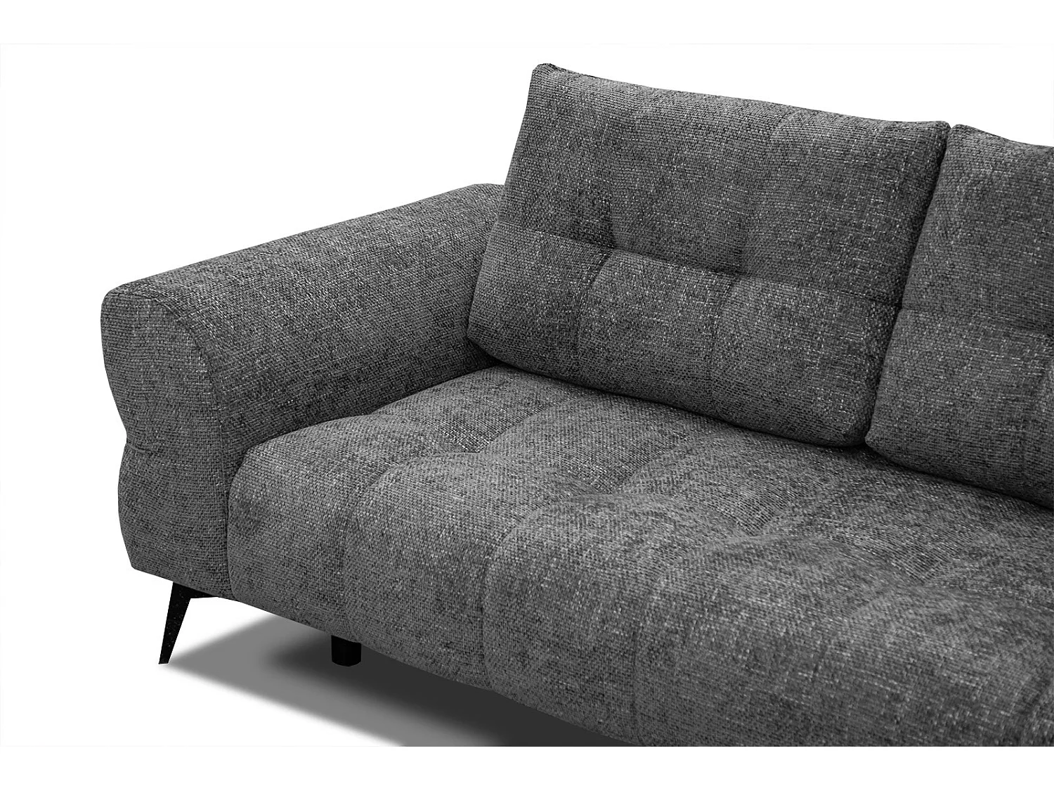 SALVINI Ecksofa 5-Sitzer rechts, dunkelgrau