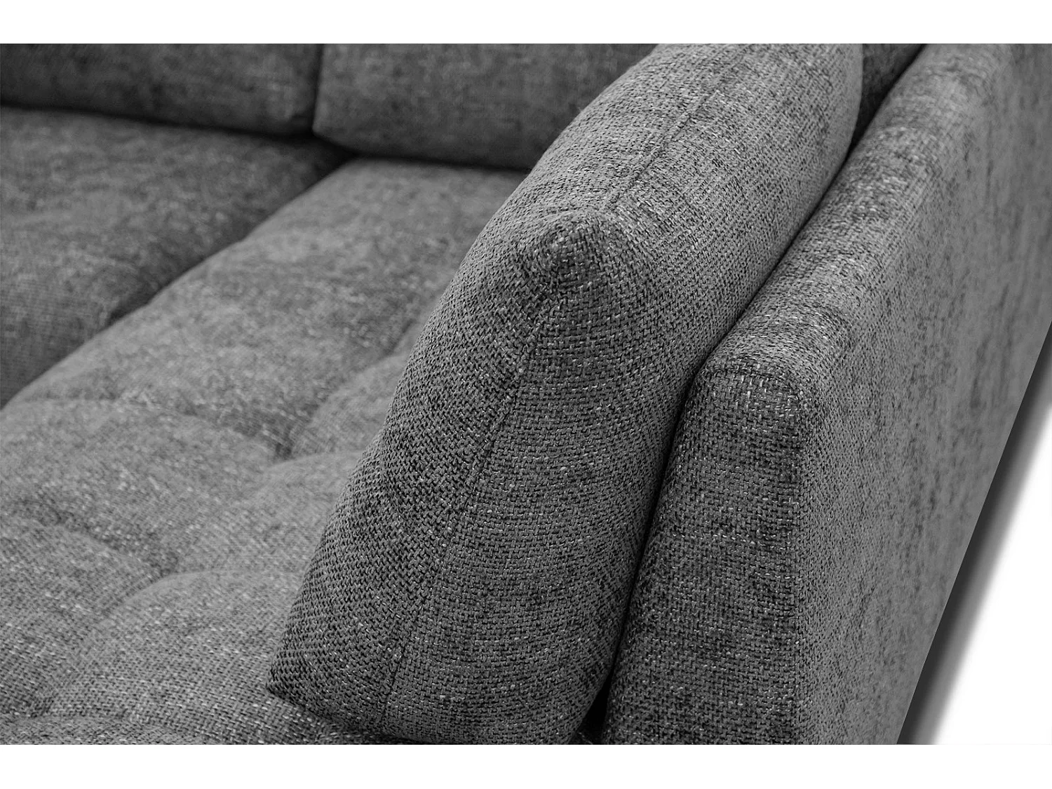 SALVINI Ecksofa 5-Sitzer rechts, dunkelgrau