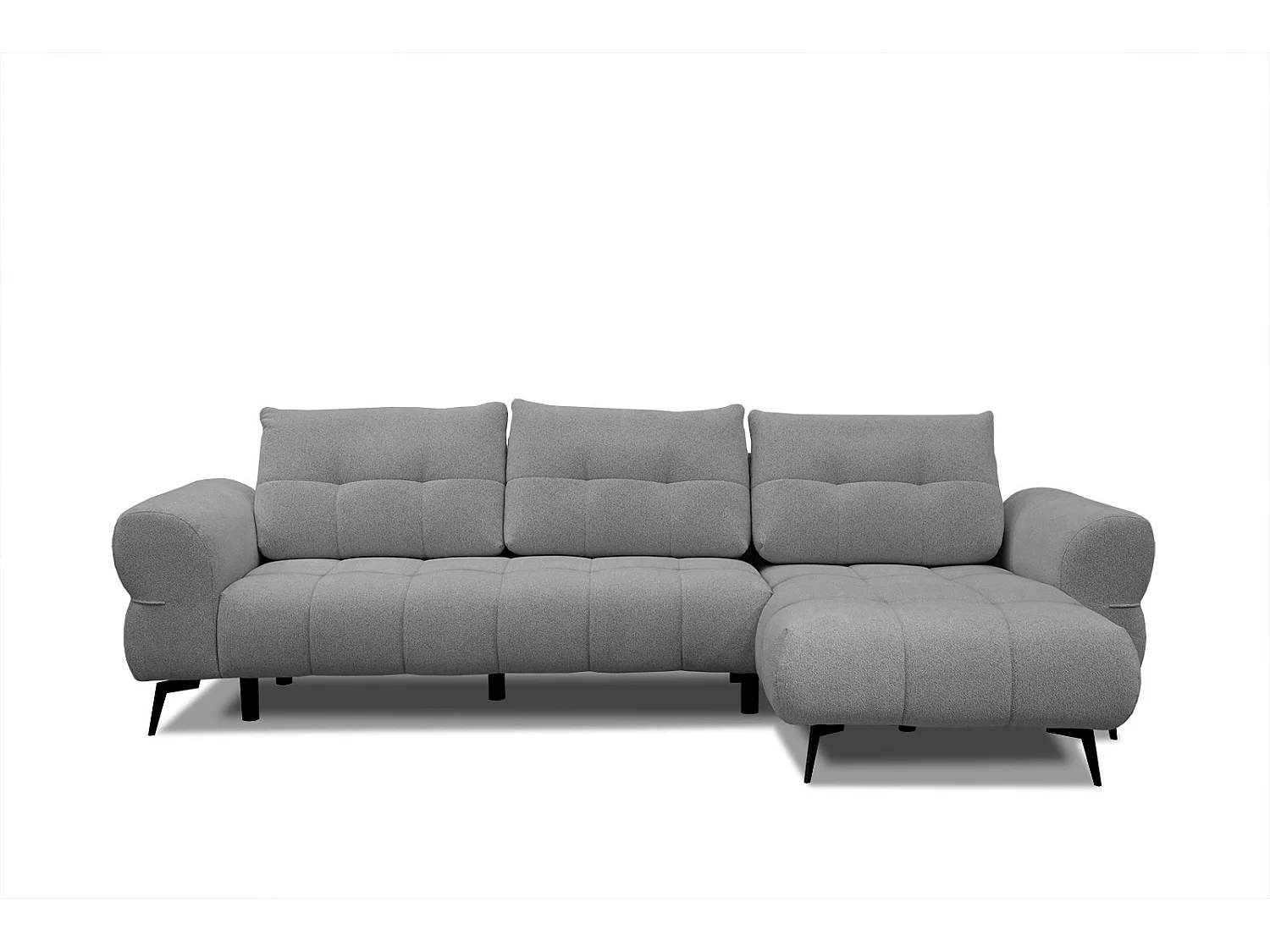 SALVINI Ecksofa 4-Sitzer rechts, grau