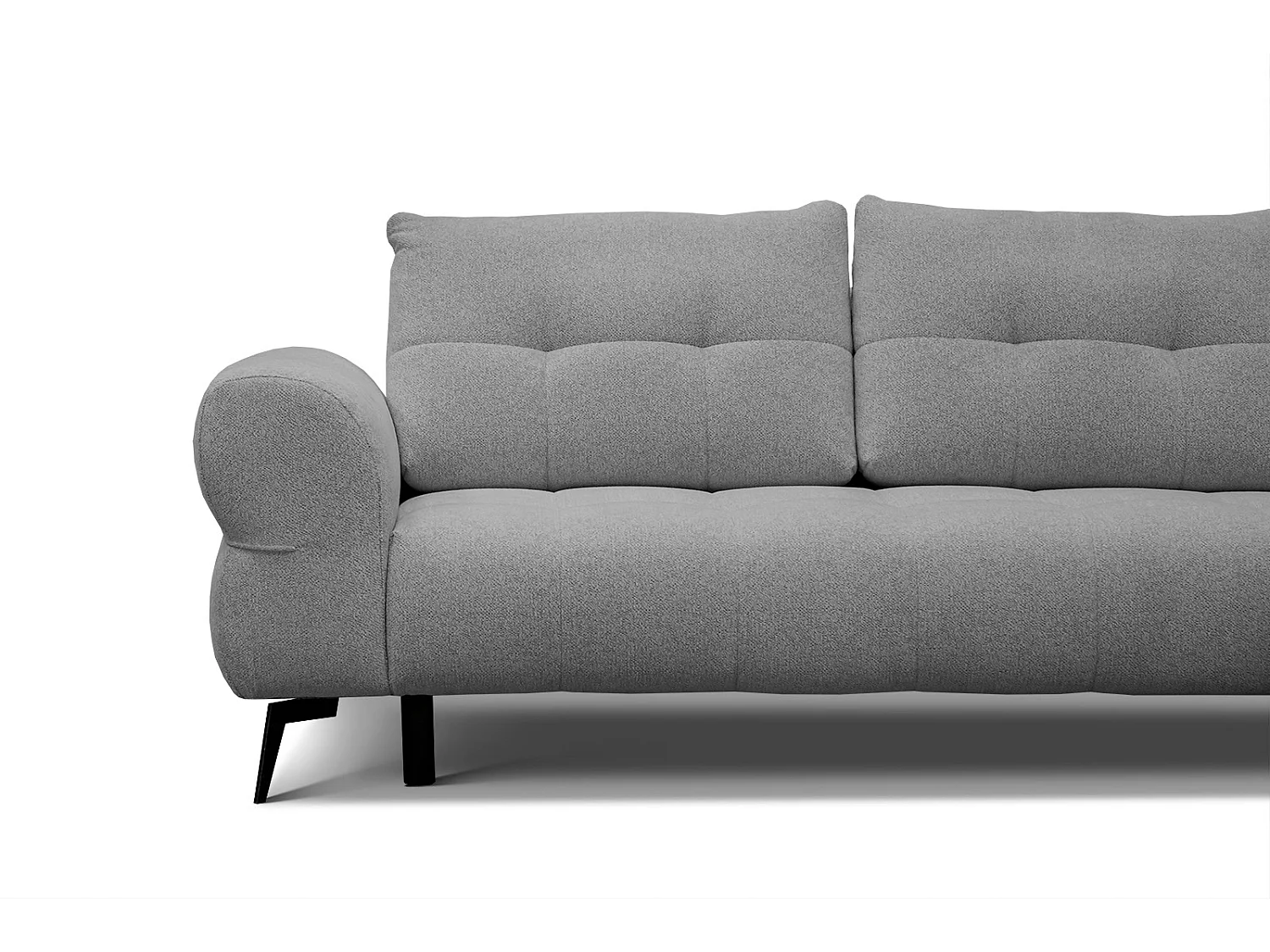 SALVINI Ecksofa 4-Sitzer rechts, grau