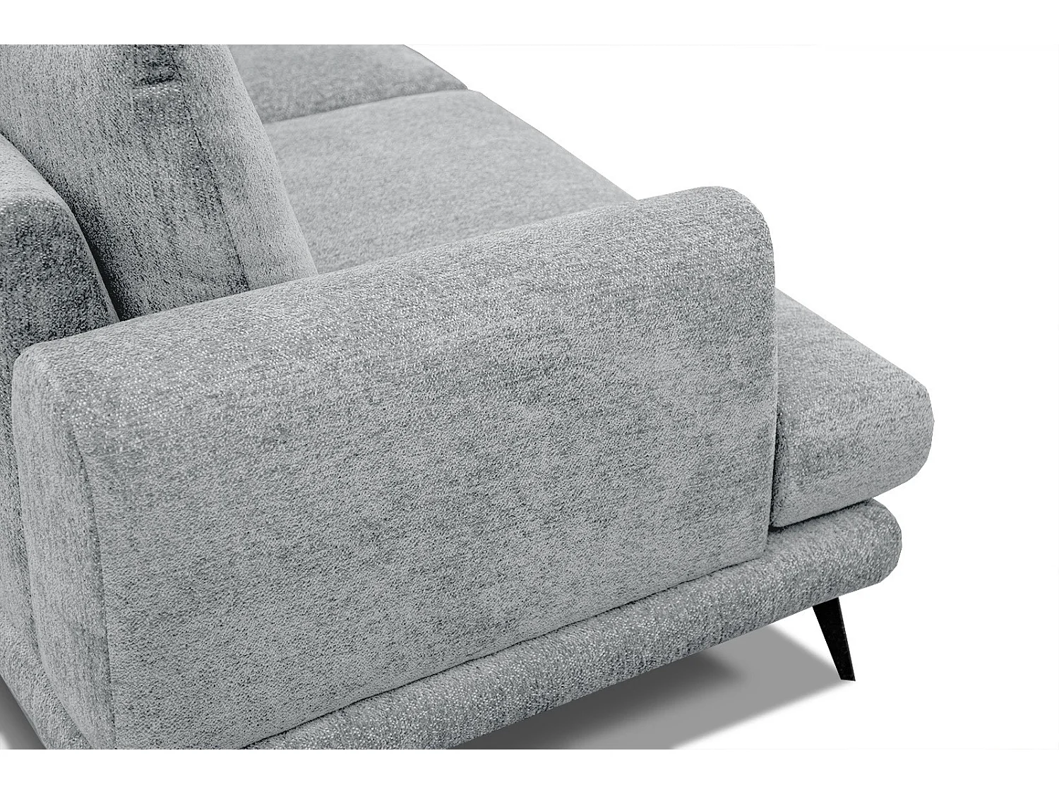 ADRIA Ecksofa 5-Sitzer rechts, hellgrau