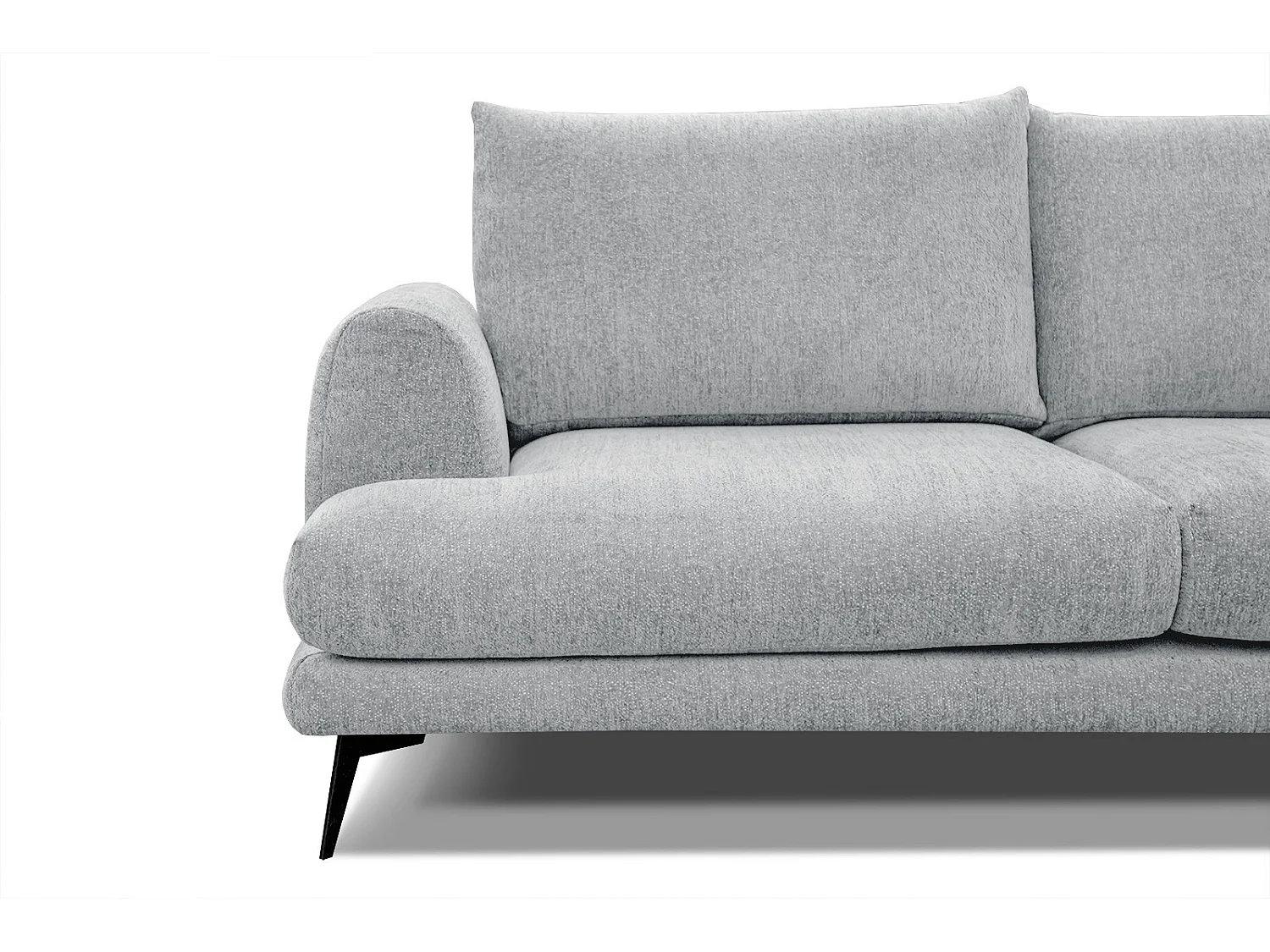 ADRIA Ecksofa 5-Sitzer rechts, hellgrau