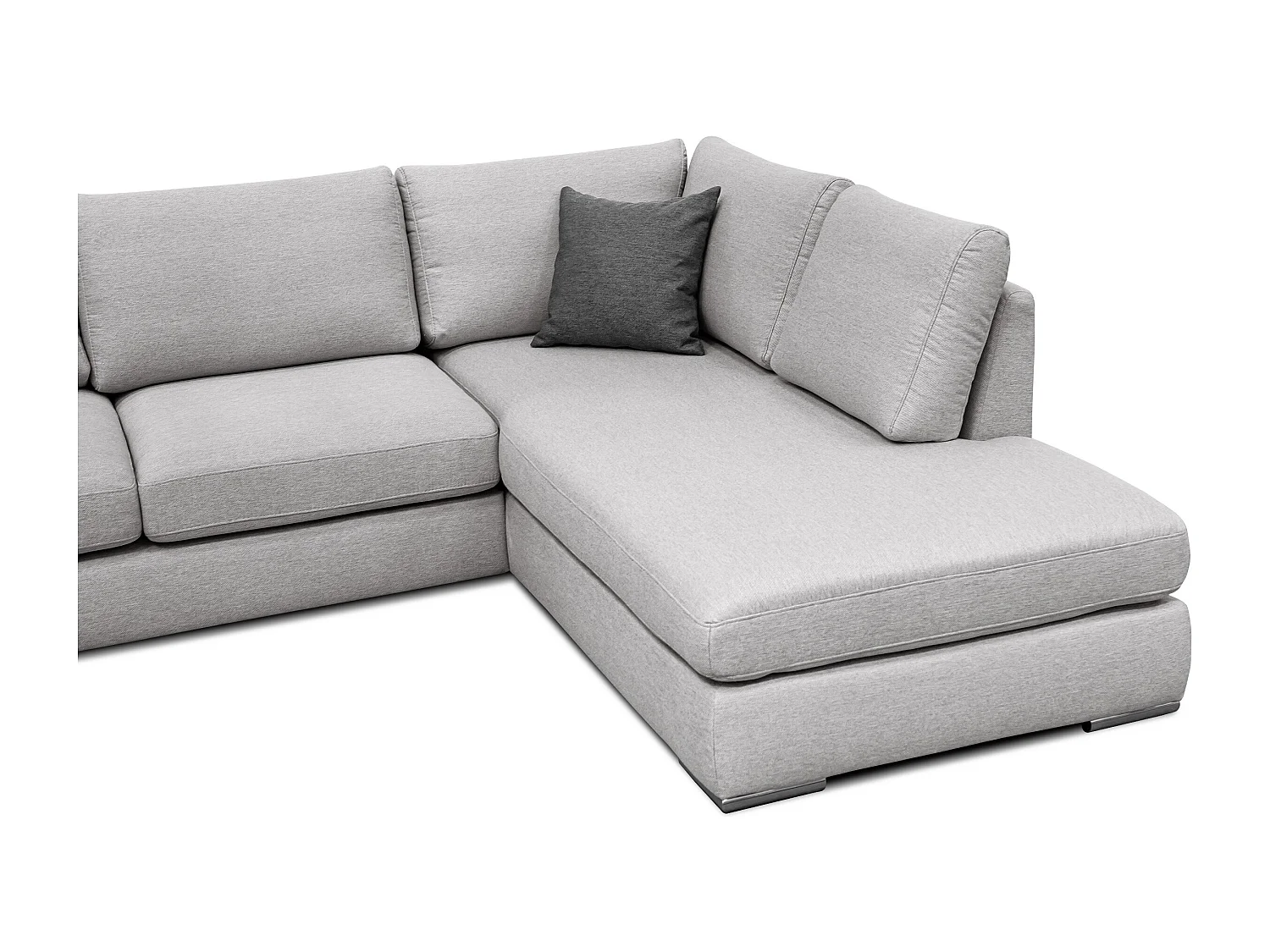 OTTO Ecksofa 5-Sitzer links, hellgrau