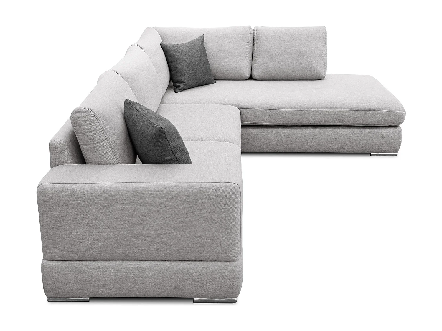 OTTO Ecksofa 5-Sitzer links, hellgrau