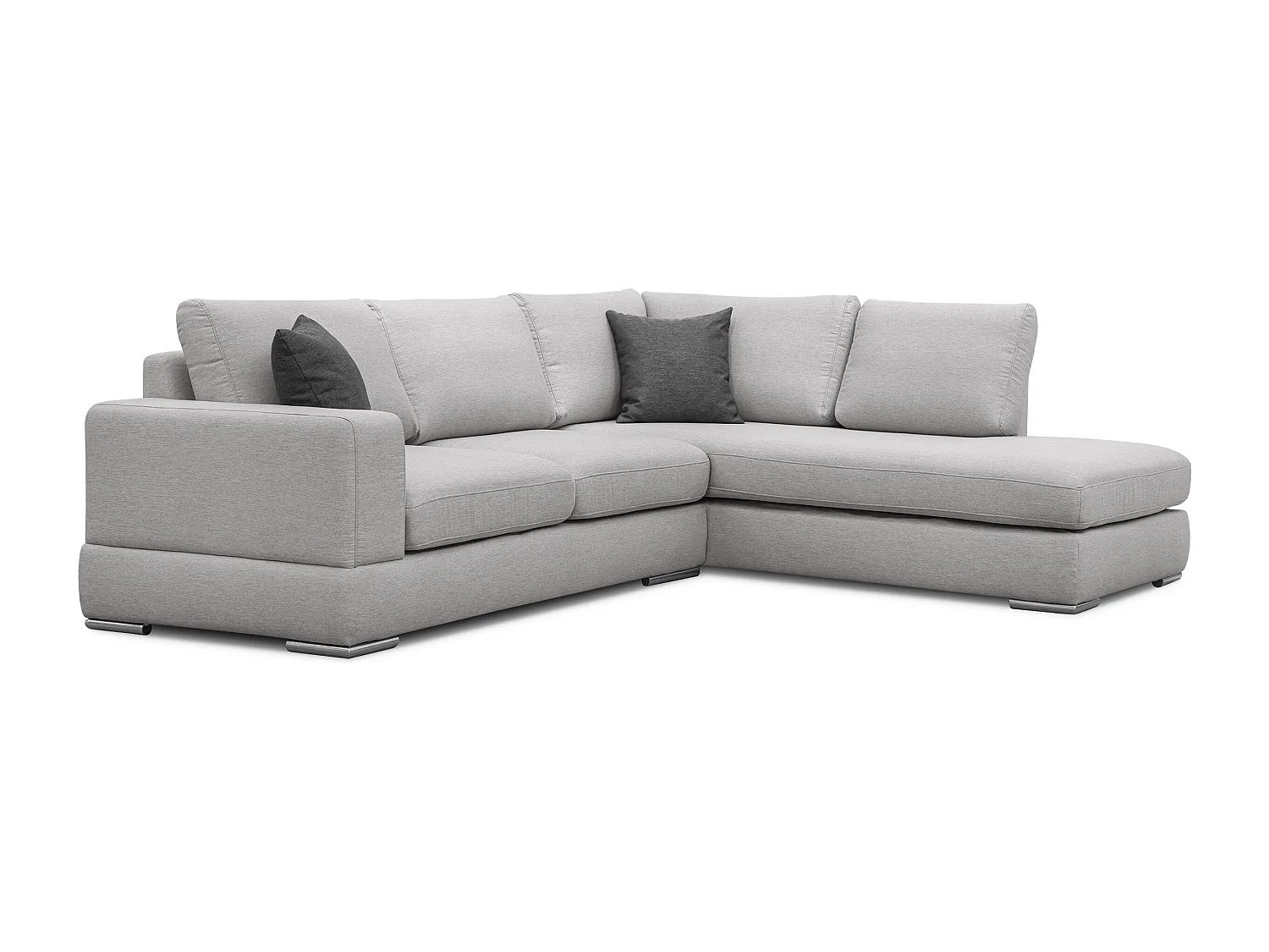 OTTO Ecksofa 5-Sitzer links, hellgrau