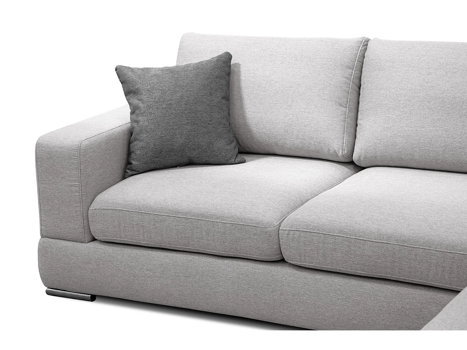 OTTO Ecksofa 5-Sitzer links, hellgrau