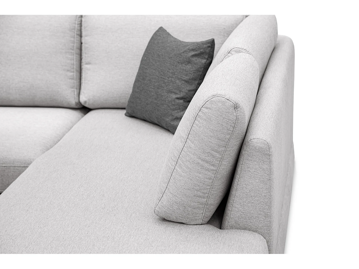 OTTO Ecksofa 5-Sitzer links, hellgrau