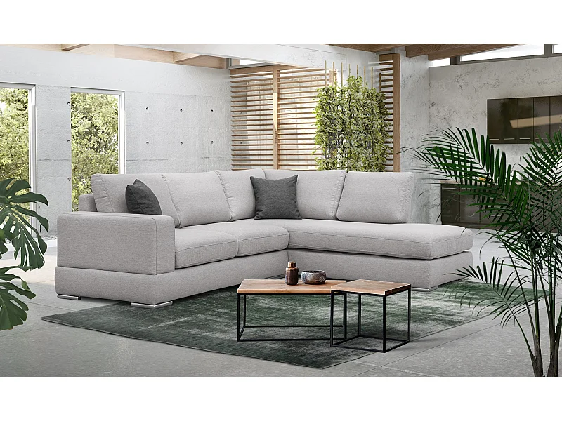 OTTO Ecksofa 5-Sitzer links, hellgrau