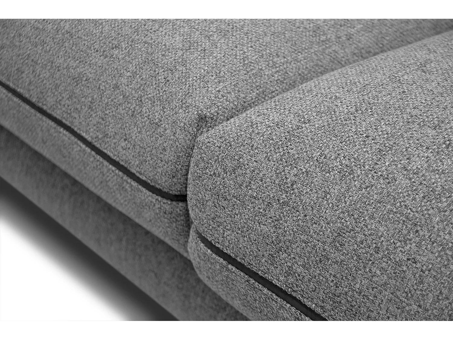 SOGEL Ecksofa 4-Sitzer rechts, grau