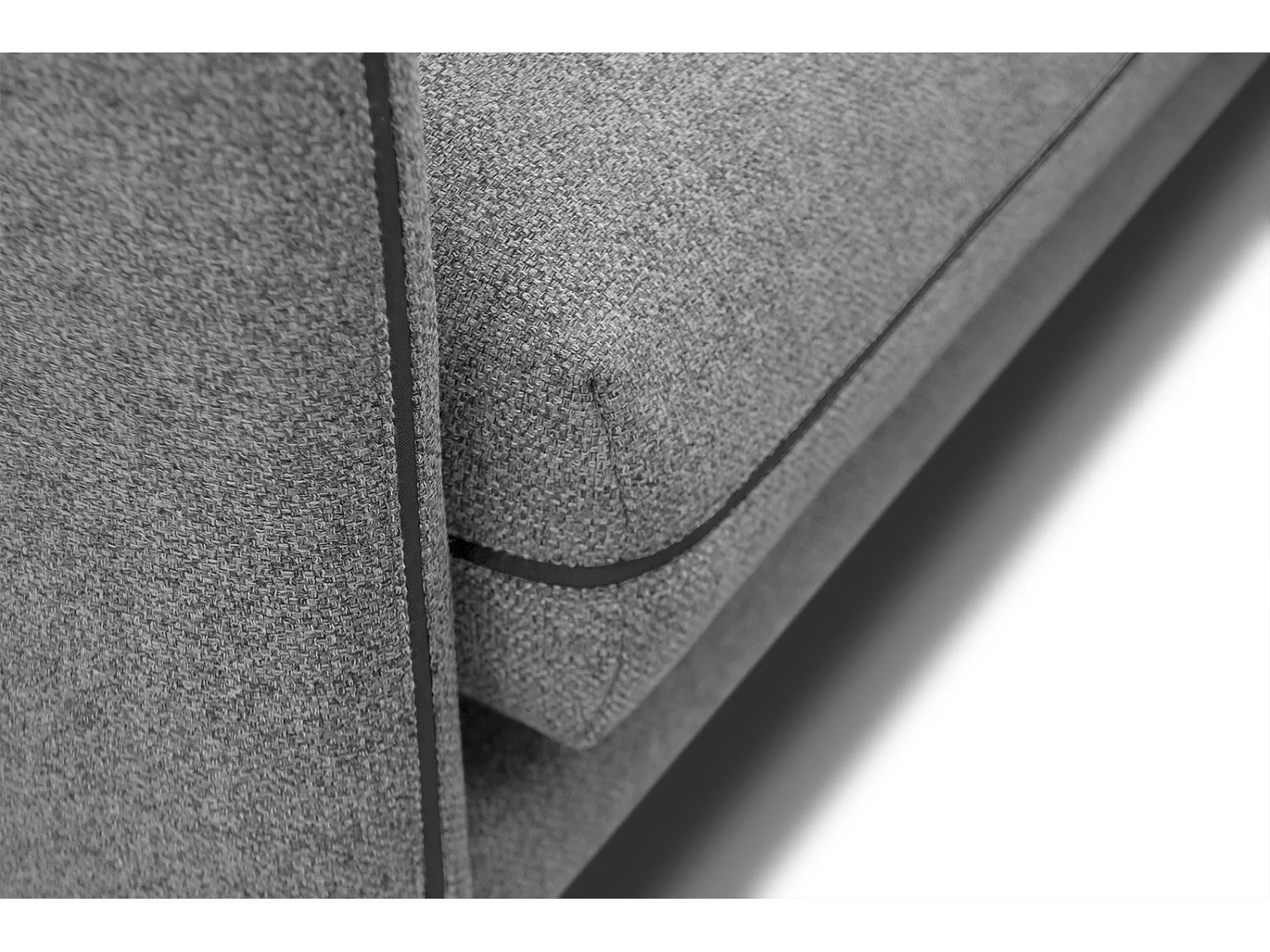 SOGEL Ecksofa 4-Sitzer rechts, grau